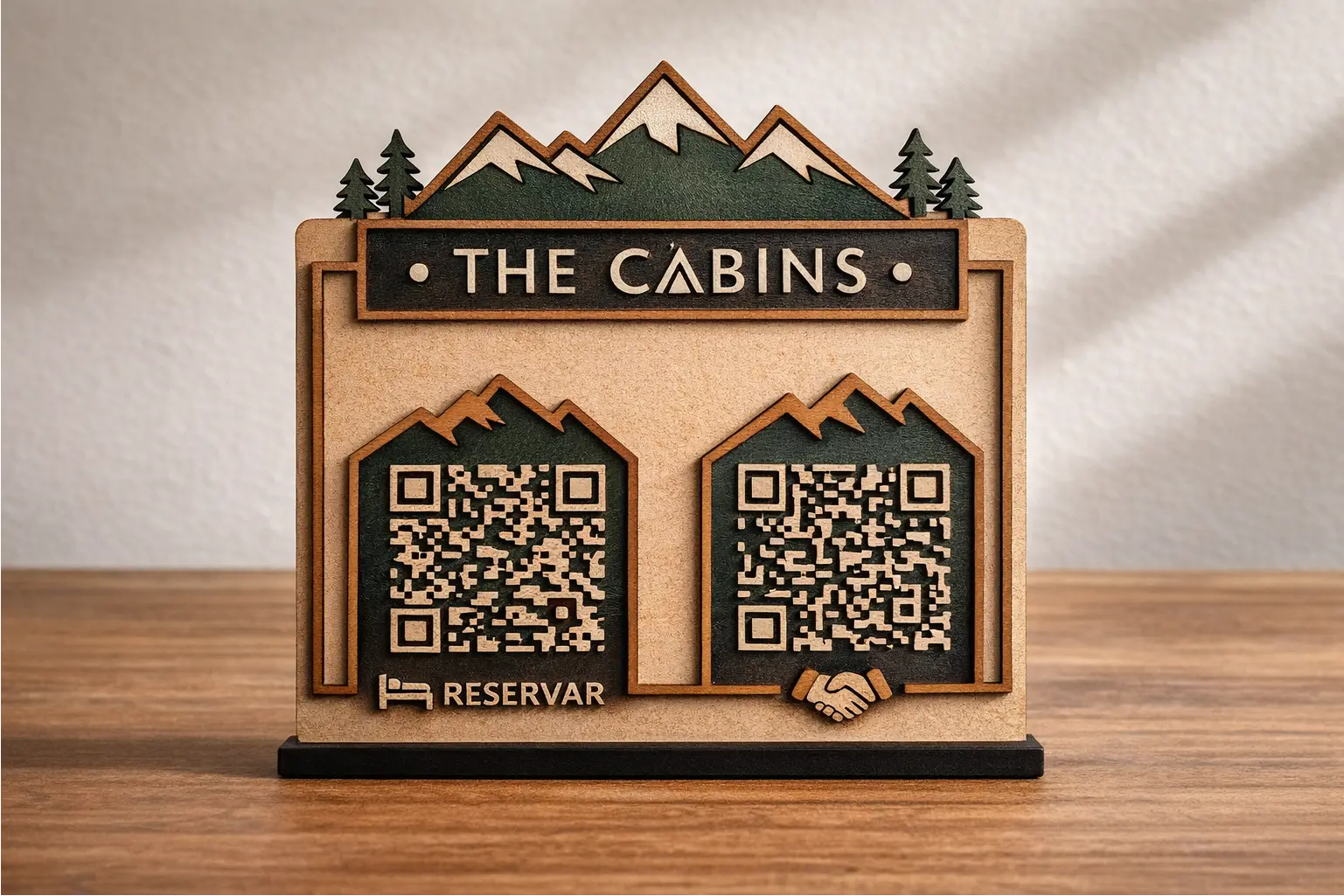 Placa QR personalizada SurLab Pucón