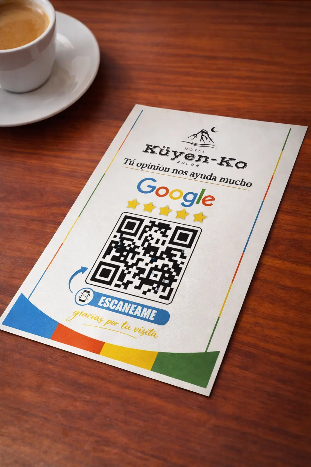 Placa QR aluminio para negocios SurLab