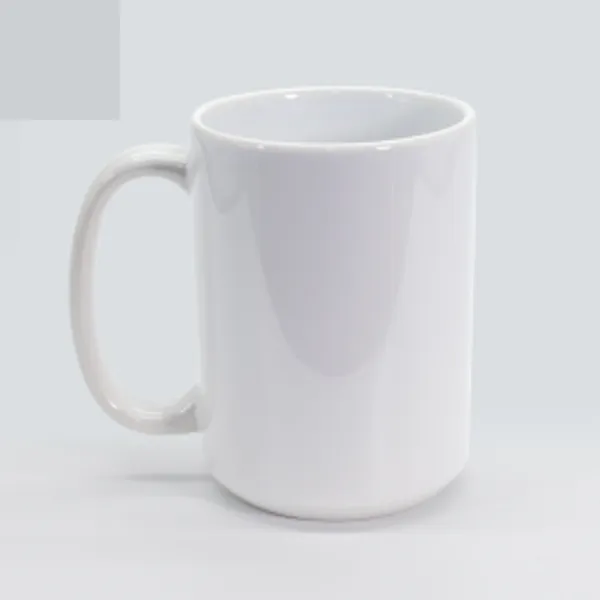 Tazón blanco grande de 15 oz para sublimación por mayor con logo