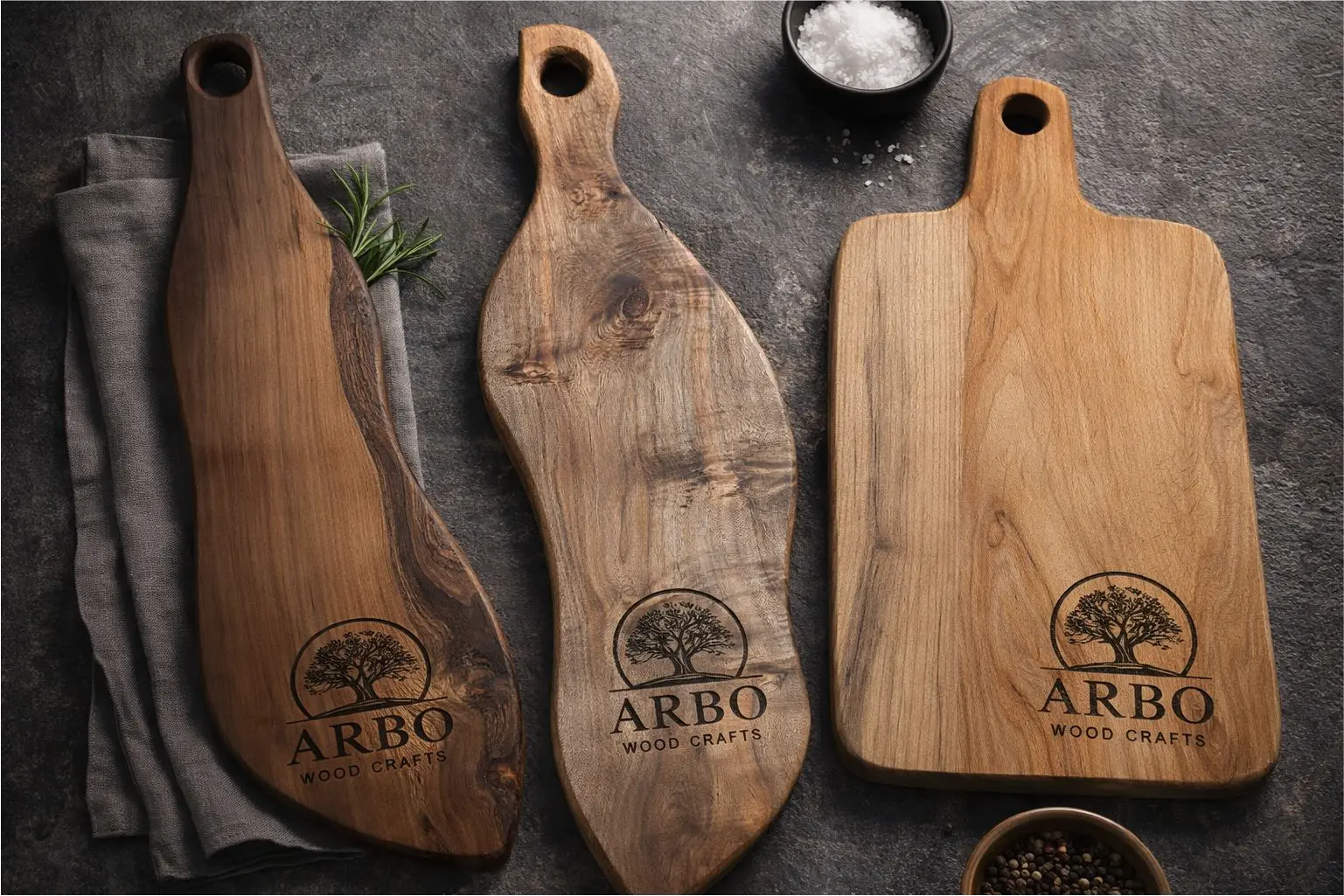 Tablas de picar personalizadas grabado láser SurLab Pucón